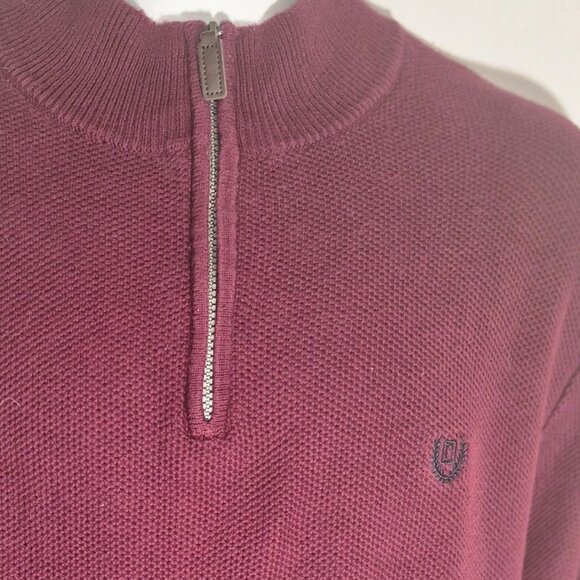 CHAPS vintage stylish zippered chest Cotton Sweater in size XL - Picture 15 of 16